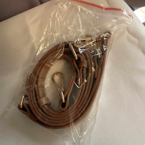 Pom Pom London Lambeth Leather Convertible Bucket Bag Maple Brown - Picture 11 of 16